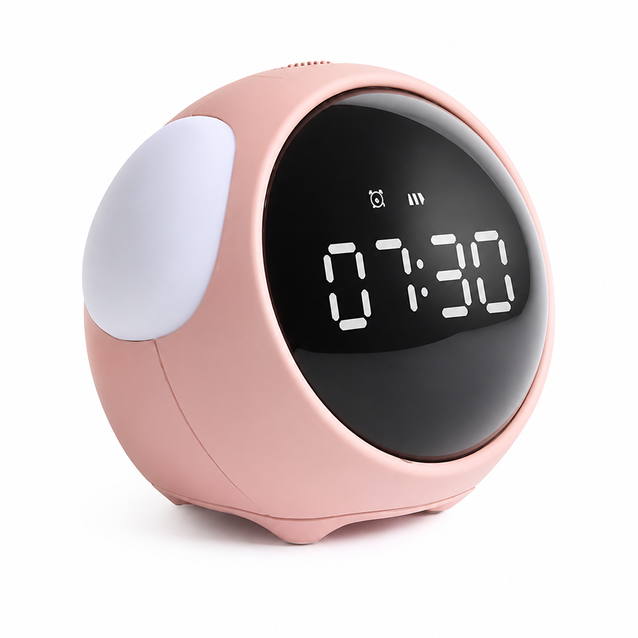 Omovo™ Smart Emoji Pixel Alarm Clock with Voice Control & LED Light