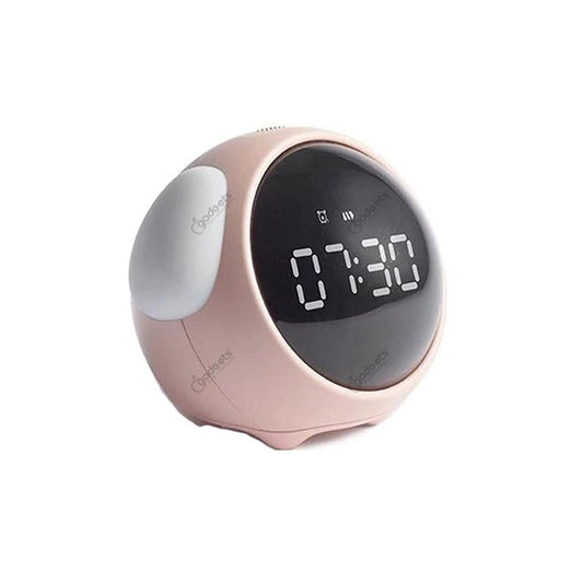 Emoji Pixel Voice Control Alarm Clock With Led Light & Multifunction Digital Clock
